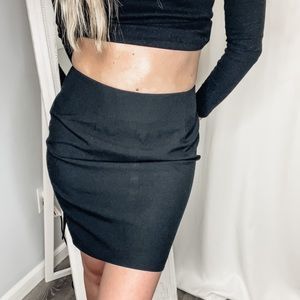 Business black pencil skirt